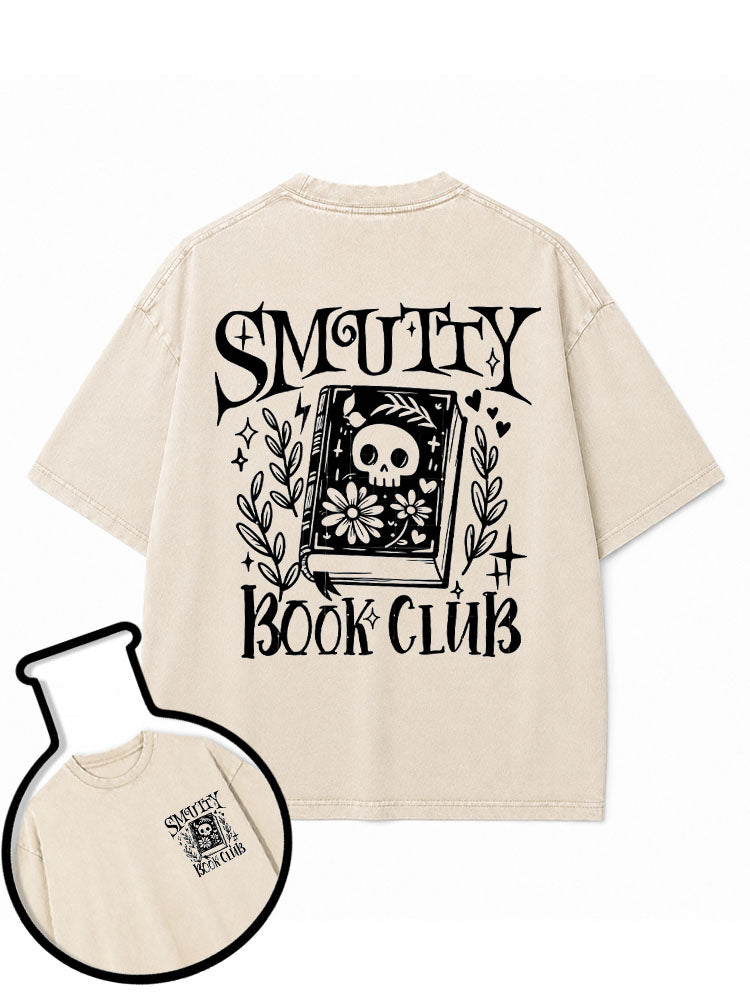 SMUTTY BOOK CLUB Washed T-Shirt