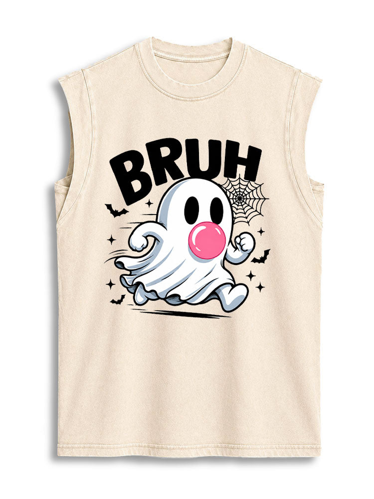 BRUH Vintage Washed Cotton Tank Top