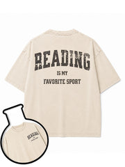READING IS MY FAVORITE SPORT Washed T-Shirt