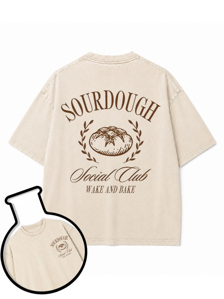 WAKE AND BAKE Washed T-Shirt