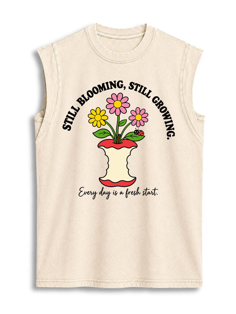 Still Blooming Vintage Washed Cotton Tank Top