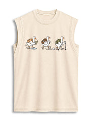 HIKING Goose Vintage Washed Cotton Tank Top