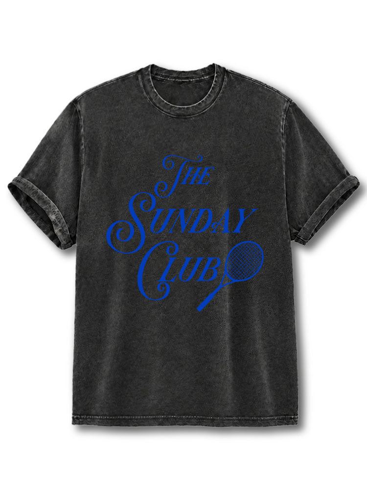 The SUNDAY TENNIS Washed T-Shirt