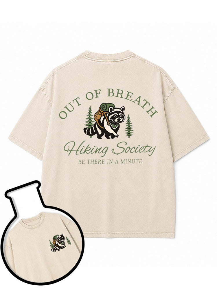 OUT OF BREATH Washed T-Shirt