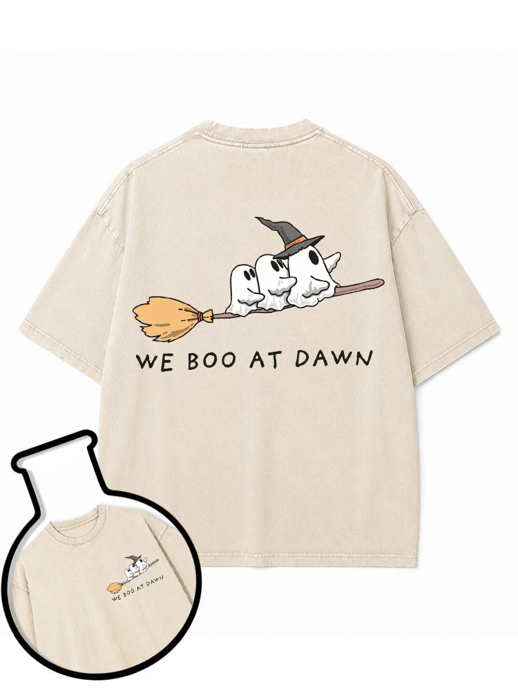 WE BOO AT DAWN Washed T-Shirt