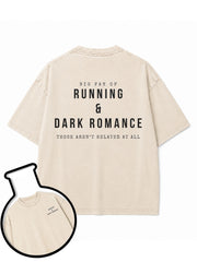 RUNNING & DARK ROMANCE Washed T-Shirt