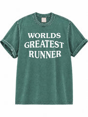 Worlds Greatest Runner Washed T-Shirt