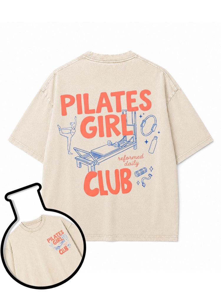 PILATES GIRL CLUB Washed T-Shirt