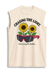 Chasing The Light Vintage Washed Cotton Tank Top