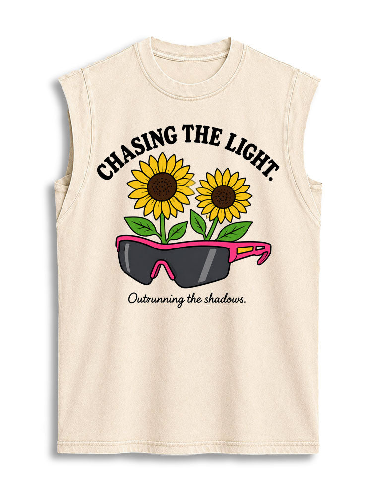Chasing The Light Vintage Washed Cotton Tank Top