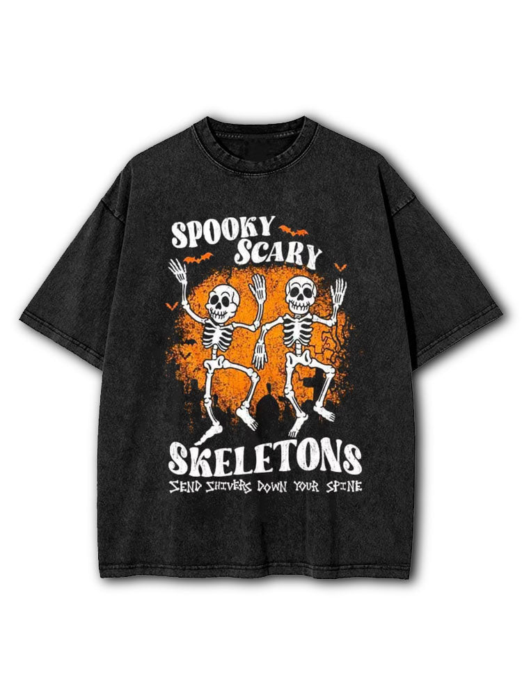 Spooky Scary Washed T-Shirt