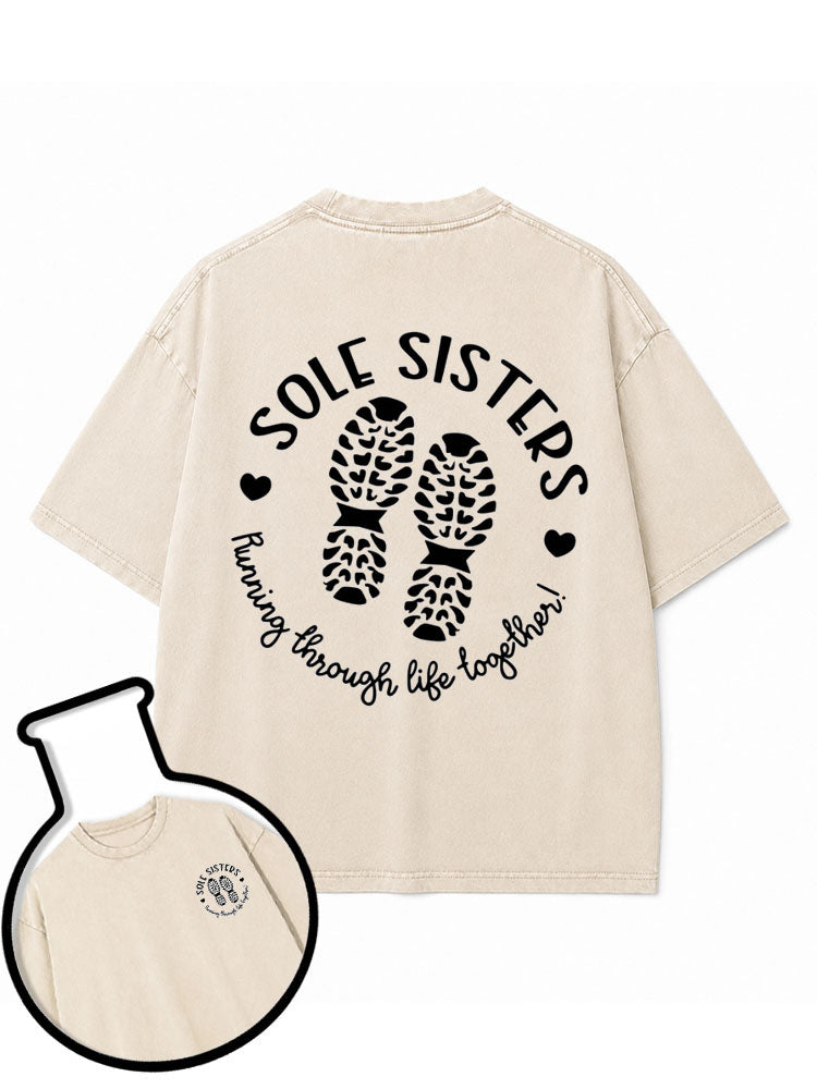 SOLE SISTERS Washed T-Shirt