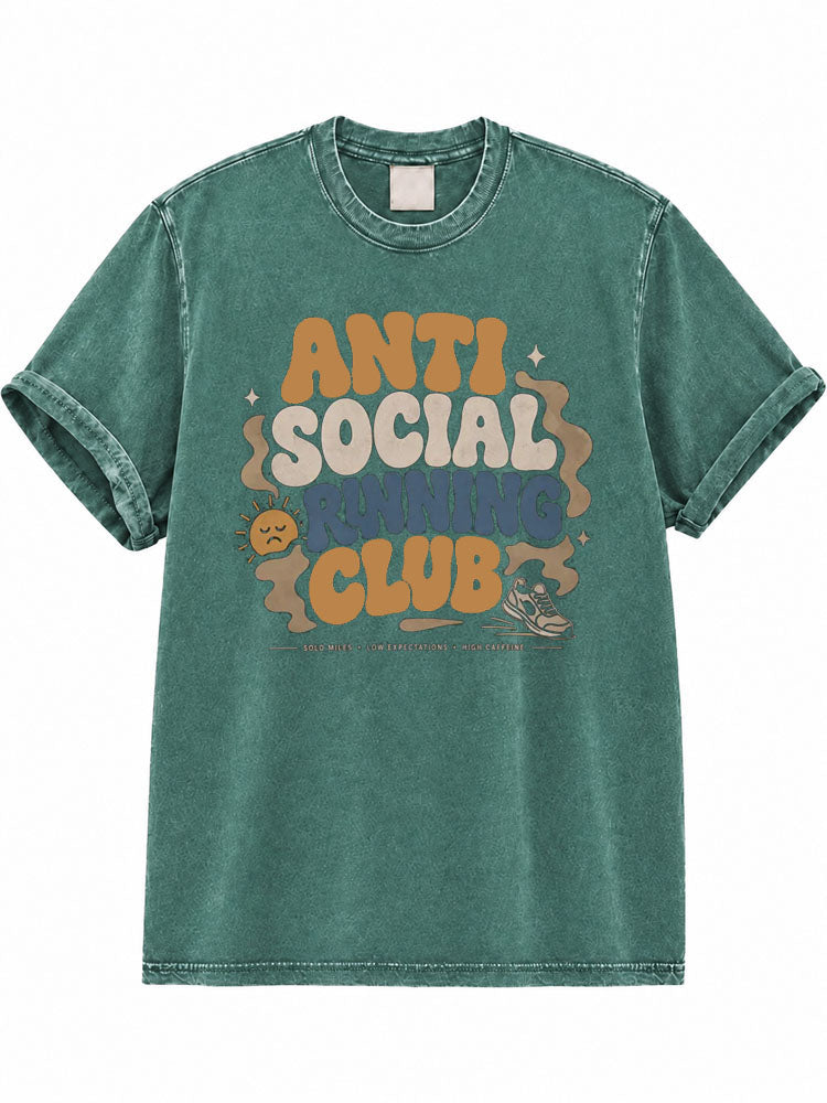 Anti Social Running Club Washed T-Shirt