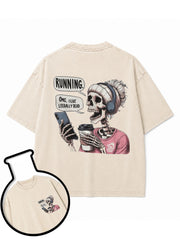 RUNNING OMG I LIKE LITERALLY DEAD Washed T-Shirt