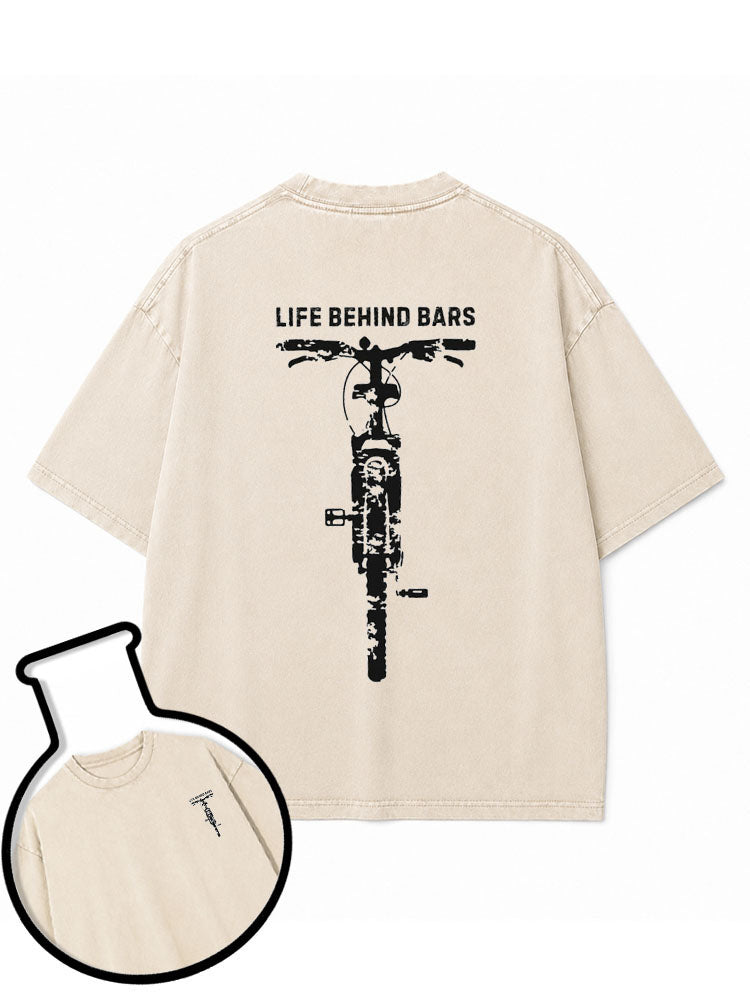 LIFE BEHIND BARS Washed T-Shirt