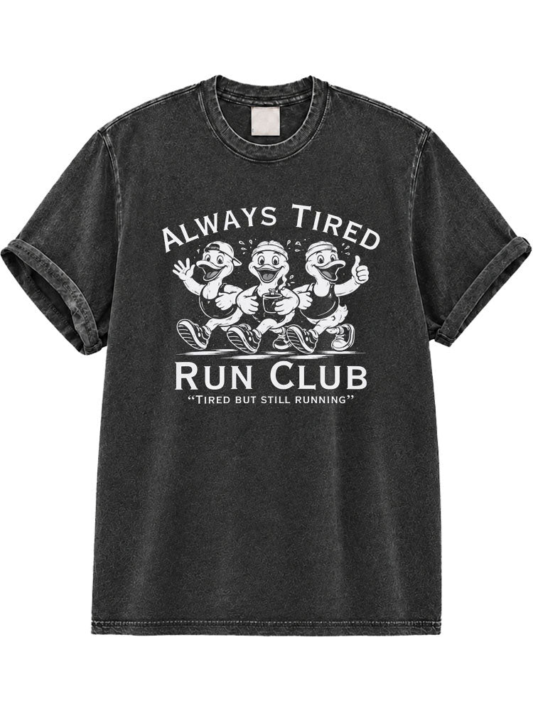 Always Tired Run Club Washed T-Shirt