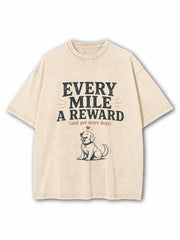 Every Mile A Reward Washed T-Shirt