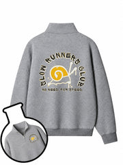 Slow Runners Club No Need For Speed Half-Zip Fleece Pullover