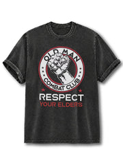 Old Man Combat Club Washed T-Shirt