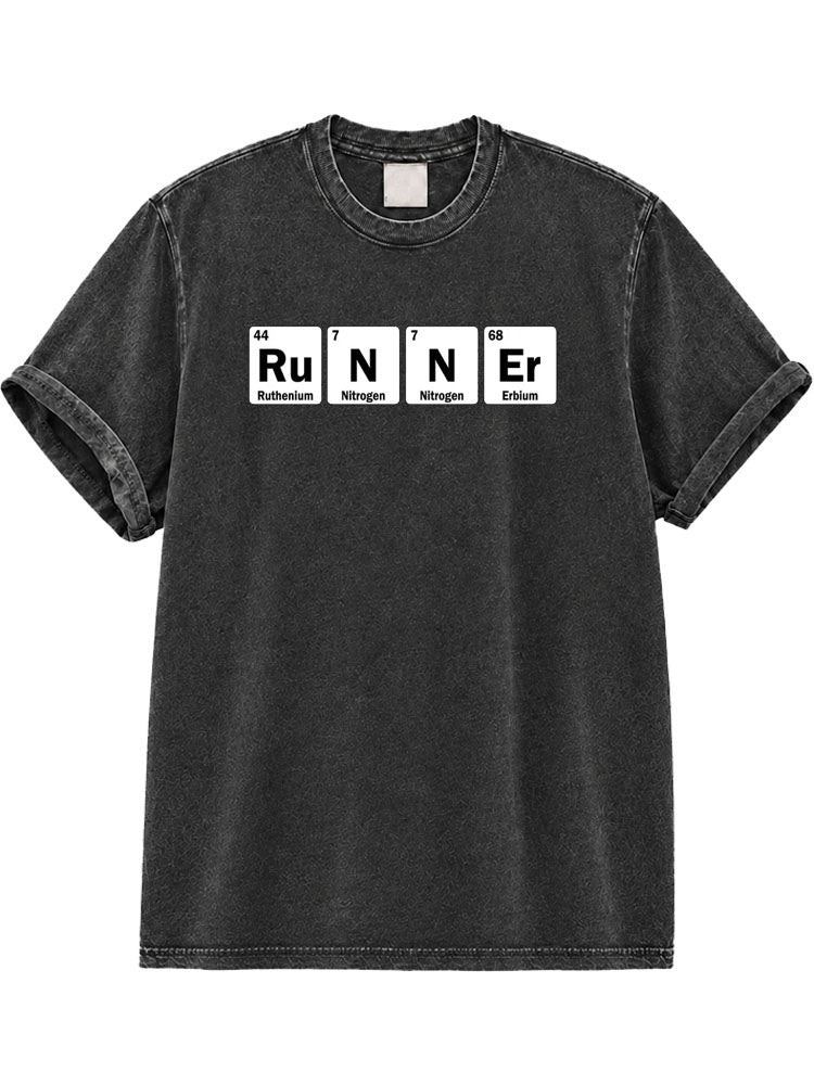 Runner Periodic Table Washed T-Shirt