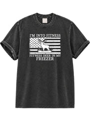 I'm Into Fitness Fit'ness Deer in My Freezer Washed T-Shirt