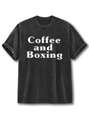 Coffee And Boxing Washed T-Shirt
