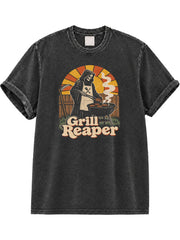 Grill Reaper Washed T-Shirt