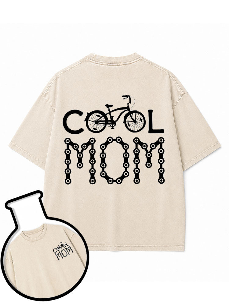 COOL MOM Cycling Washed T-Shirt
