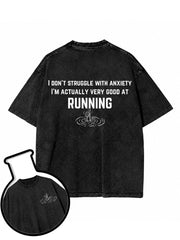 I'M ACTUALLY VERY GOOD AT RUNNING Washed T-Shirt