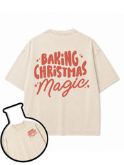 BAKING CHRISTMAS Magic Washed T-Shirt