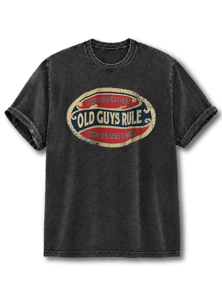 Old Guys Rule Washed T-Shirt