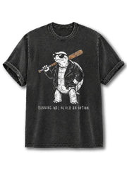 Running Was Never An Option Washed T-Shirt