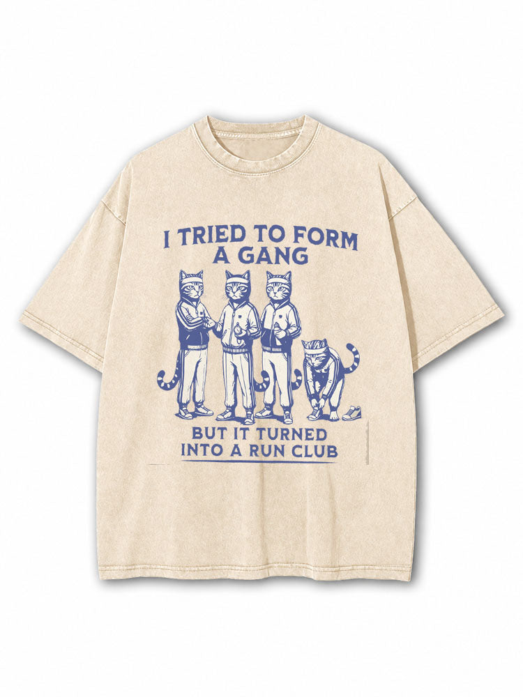 Gang Run Club Washed T-Shirt