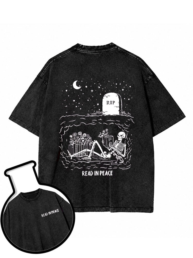 READ IN PEACE Washed T-Shirt
