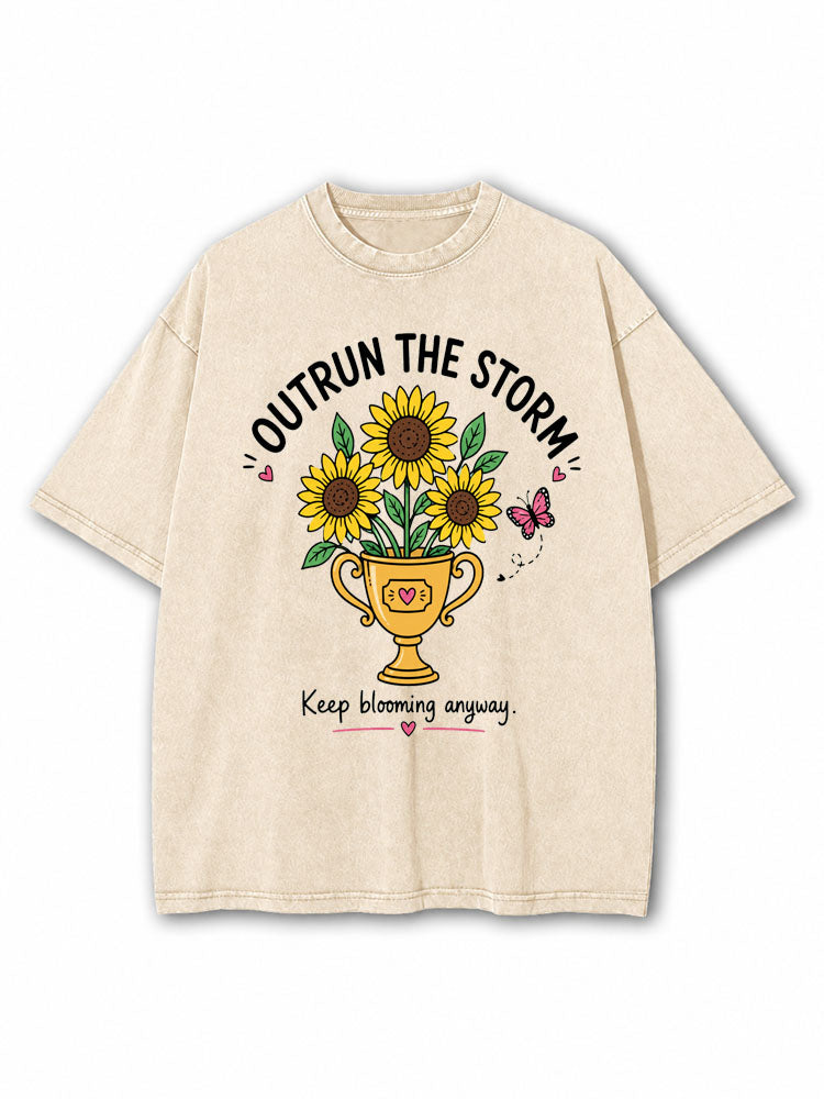 Outrun The Storm Washed T-Shirt