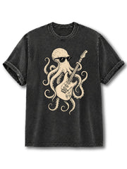 Octopus Guita Washed T-Shirt