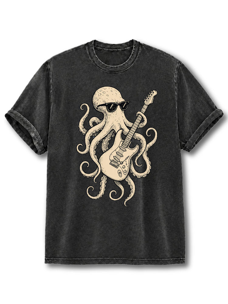Octopus Guita Washed T-Shirt