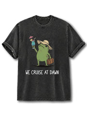 WE CRUISE AT DAWN Washed T-Shirt