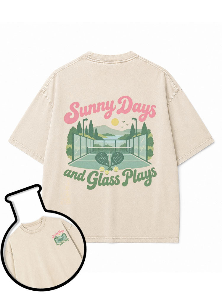 Sunny Days and Glass Plays Washed T-Shirt