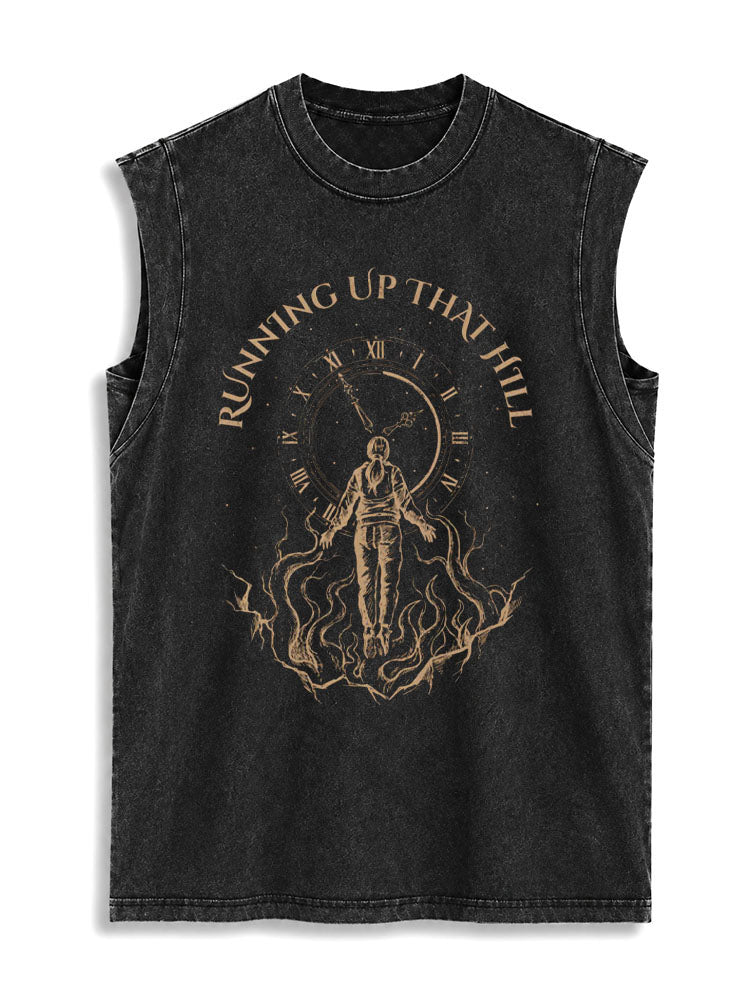 RUNNING UP THAT HILL Vintage Washed Cotton Tank Top