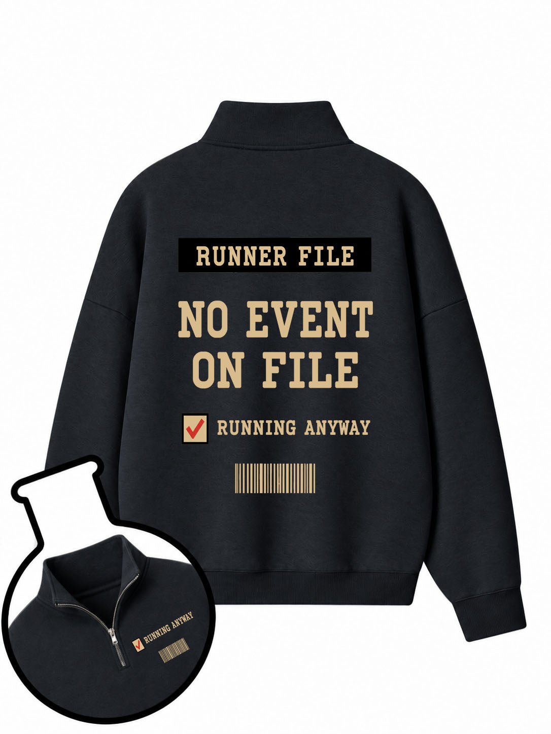 No Event On File Half-Zip Fleece Pullover