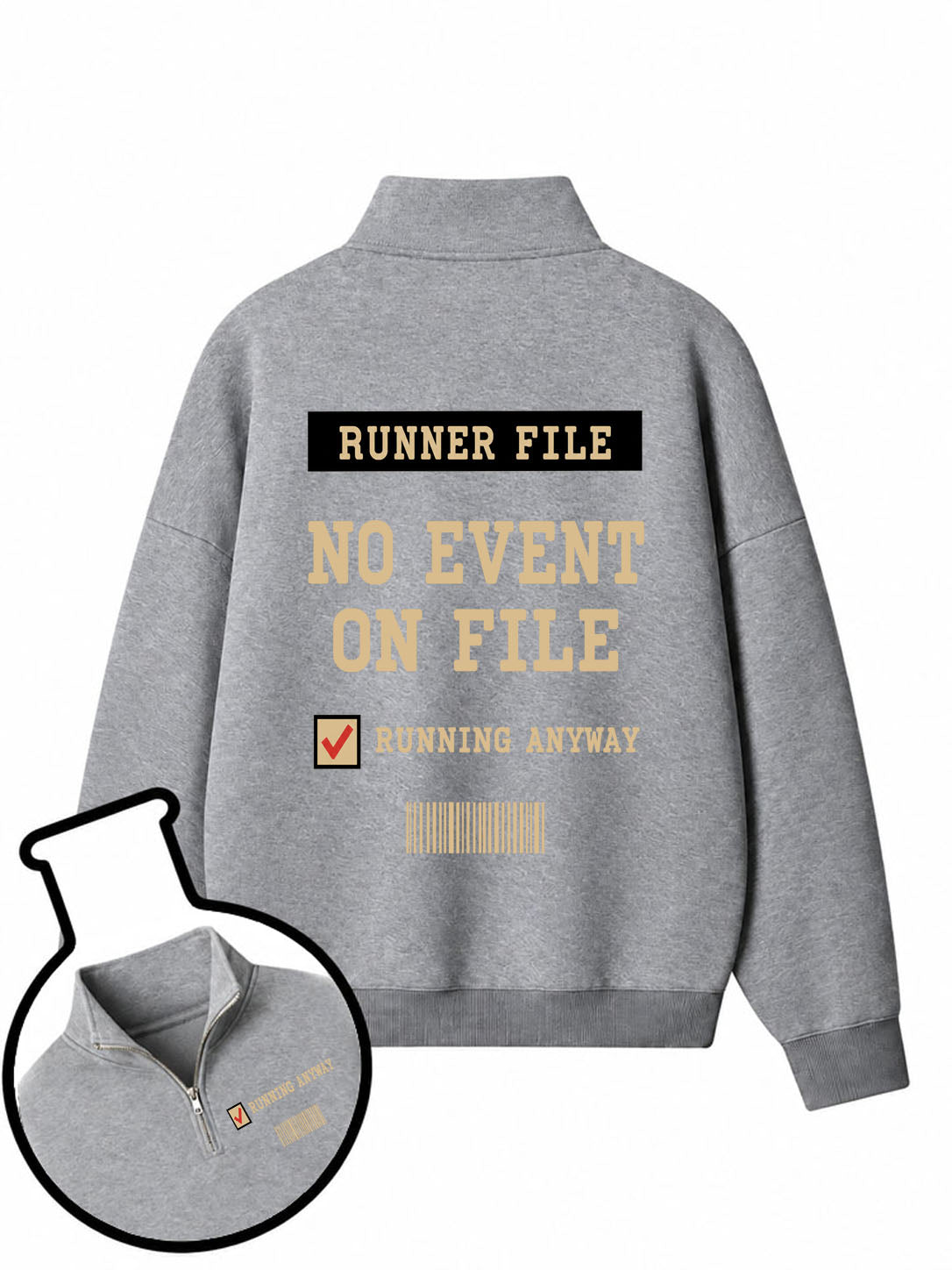 No Event On File Half-Zip Fleece Pullover
