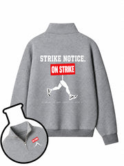 Strike Notice. On Strike Half-Zip Fleece Pullover