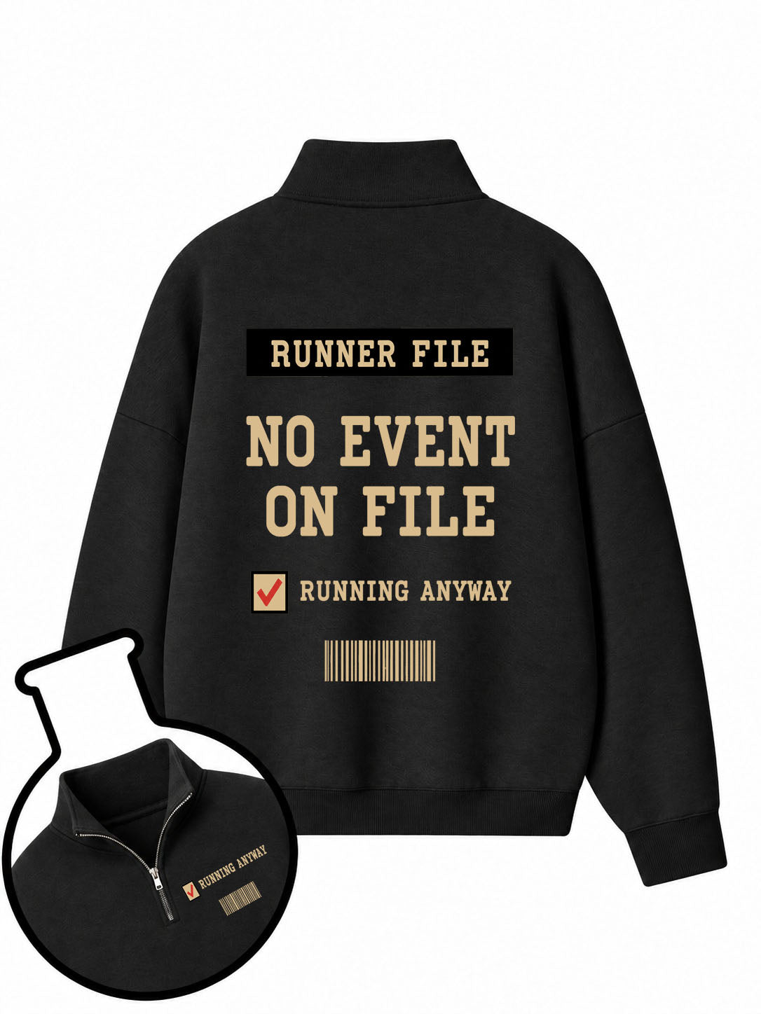No Event On File Half-Zip Fleece Pullover