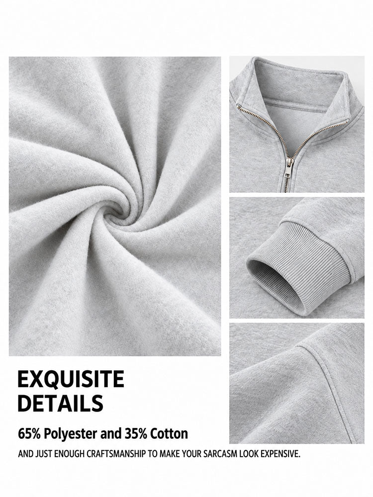 Hot Girls Run Marathons Half-Zip Fleece Pullover
