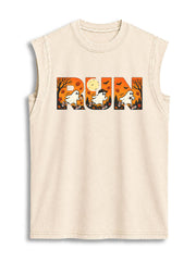 HALLOWEEN RUN Vintage Washed Cotton Tank Top