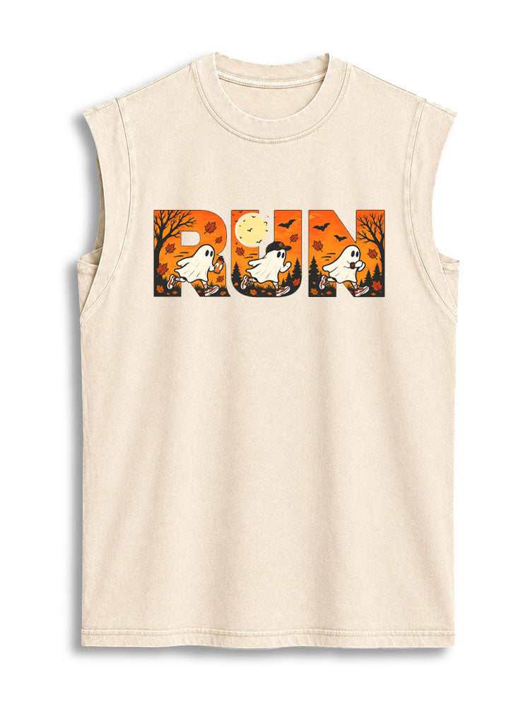 HALLOWEEN RUN Vintage Washed Cotton Tank Top