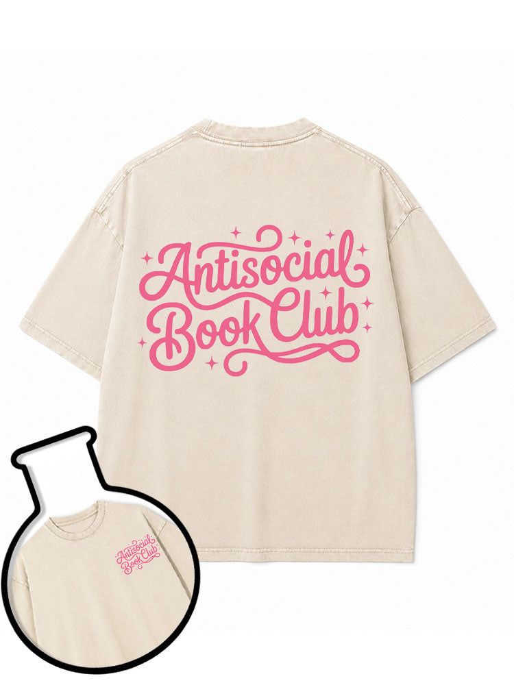Antisocial Book Club Washed T-Shirt