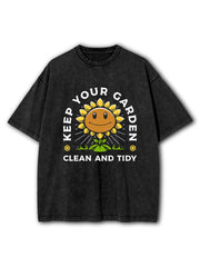 Keep Your Garden Clean Washed T-Shirt