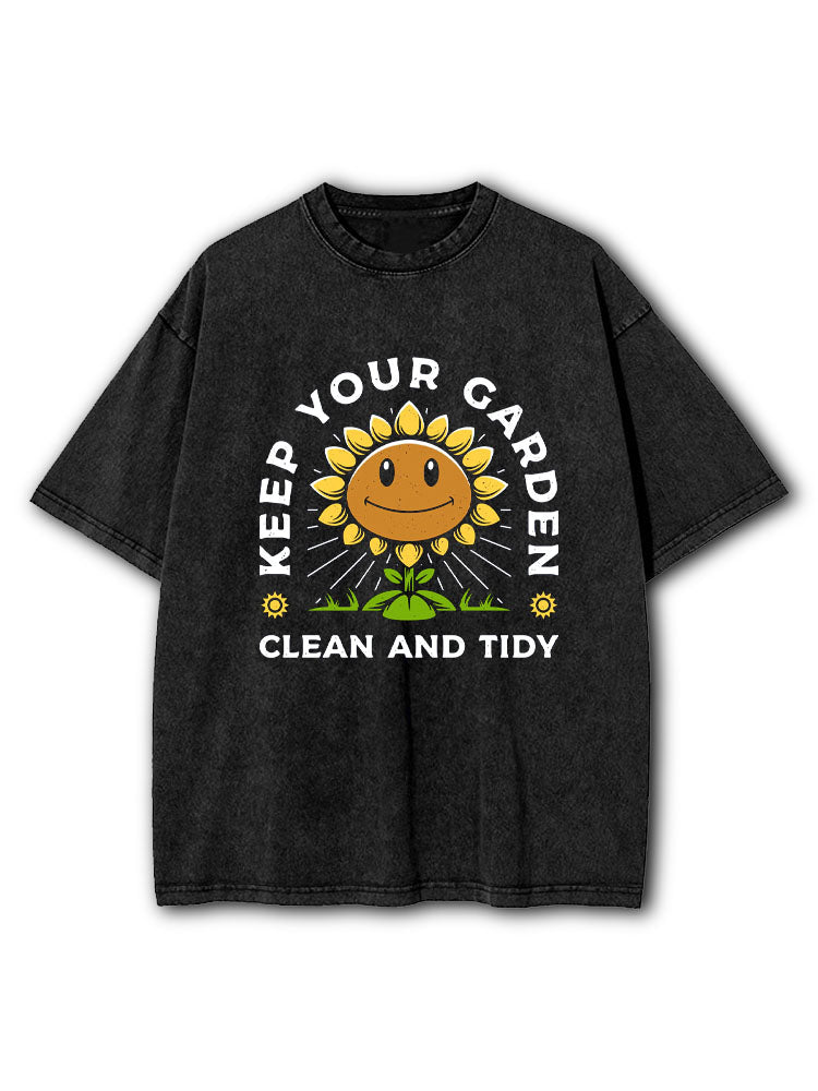 Keep Your Garden Clean Washed T-Shirt